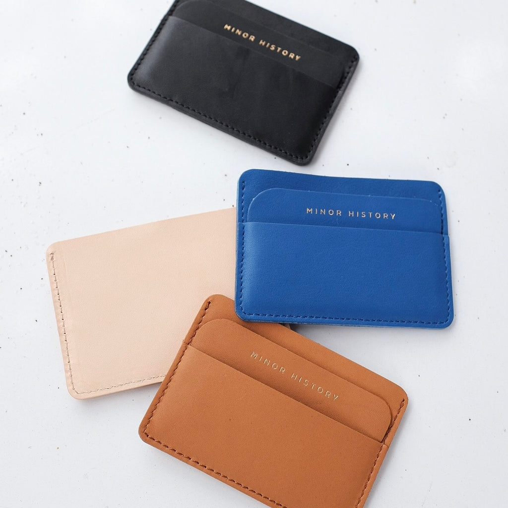 Vegetable Tanned Leather Metro Card Holder 2.625" W x 3.75"H