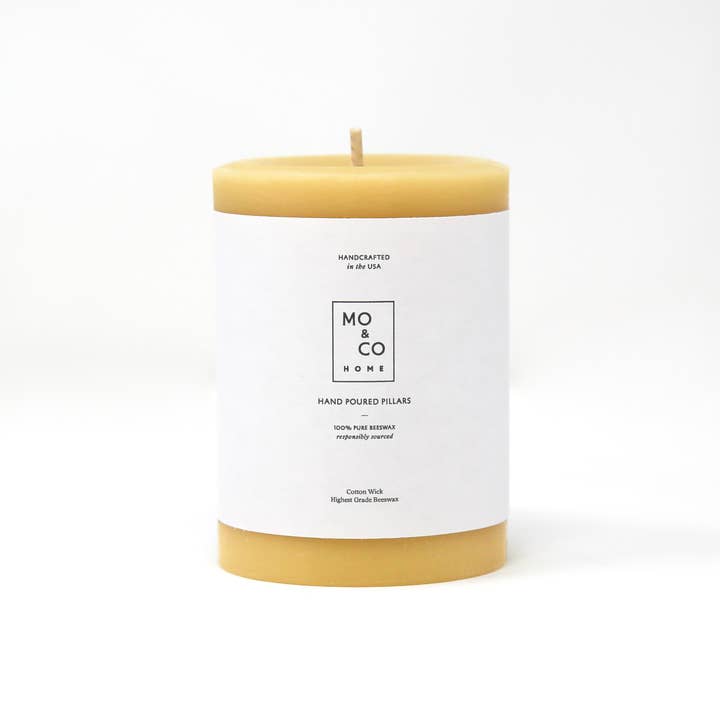 Pillar Candle 100% Beeswax