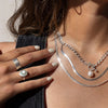 Curb Style Sterling Silver Chain Necklace