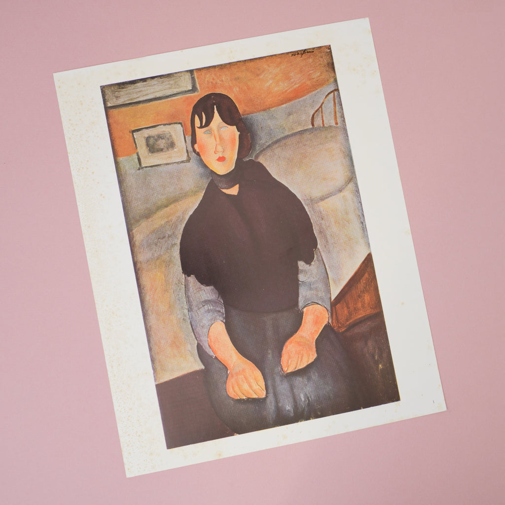 Modigliani Portrait at Golden Rule Gallery