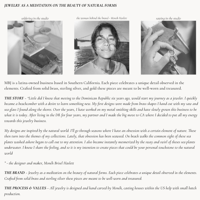 Moneh Brisel Jewelry Maker Story