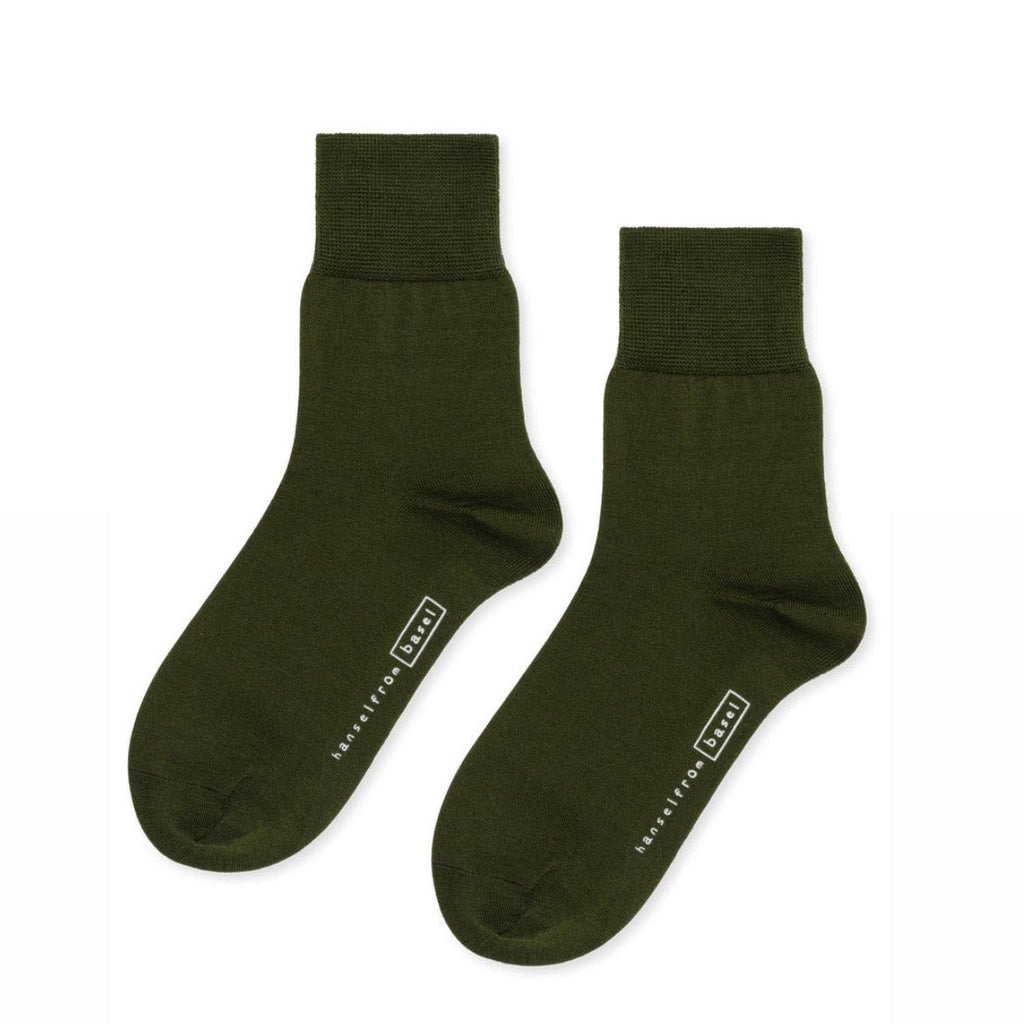 Moss Green Trouser Socks by Hansel from Basel Golden Rule Gallery