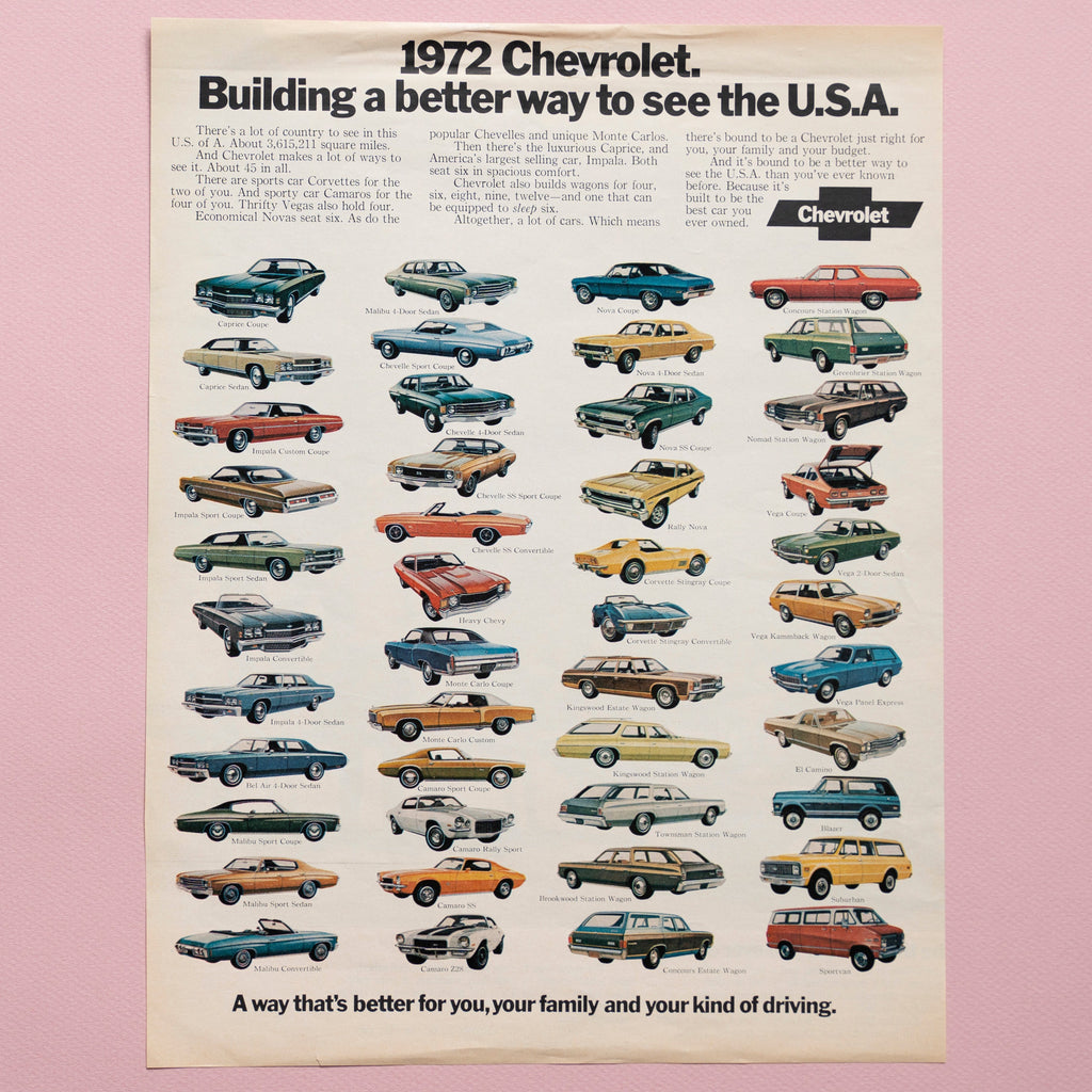 1972 Chevrolet Advertisement