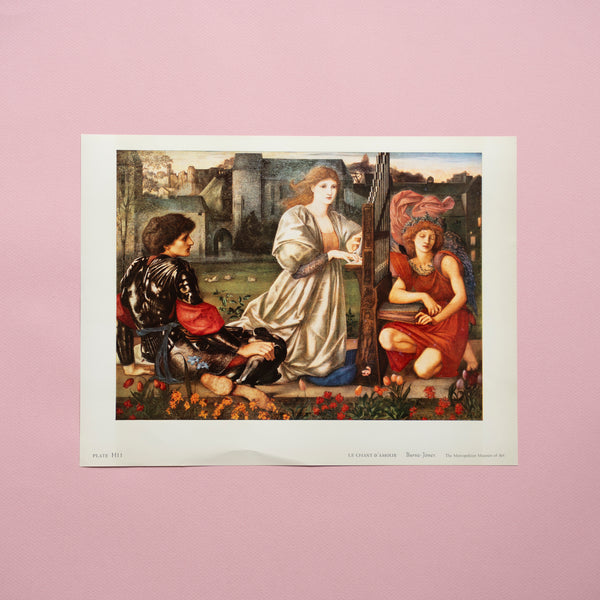 Vintage 1960 Burne-Jones “Le Chant D'Amour” Art Print