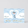 New Arrival Newborn Swan Greeting Card