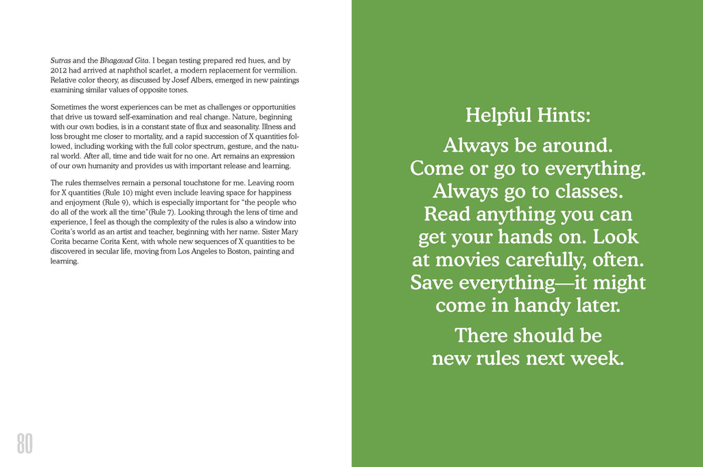 "New Rules Next Week" Preview Pages by Corita Art Center at Golden Rule Gallery