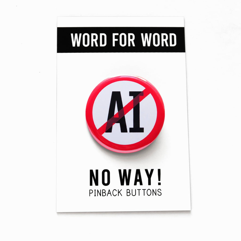 No Way AI Social Alert Buttons at Golden Rule Gallery