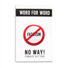 No Way To Fascism Pinback Button