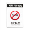 No Way To Fascism Pinback Button at Golden Rule Gallery