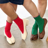 Color Block Ruffle Socks at Golden Rule Gallery