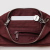 Nylon Baggu Pochette Shoulder Bag in Mahogany Interior at Golden Rule Gallery