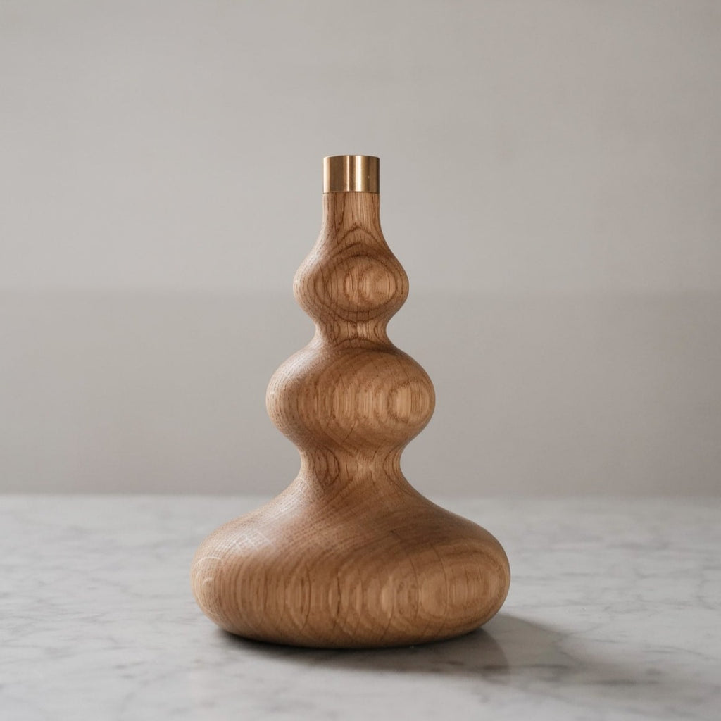 Abstract Tree Shaped Wood Taper Candle Holder