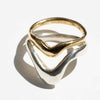Mixed Metal Handmade Stacked Rings by Moneh Brisel
