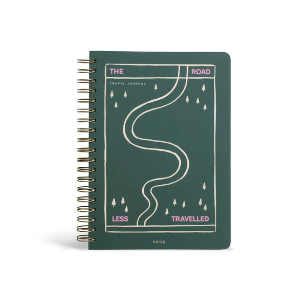 Off Piste Hardcover Spiral Guided Travel Journal