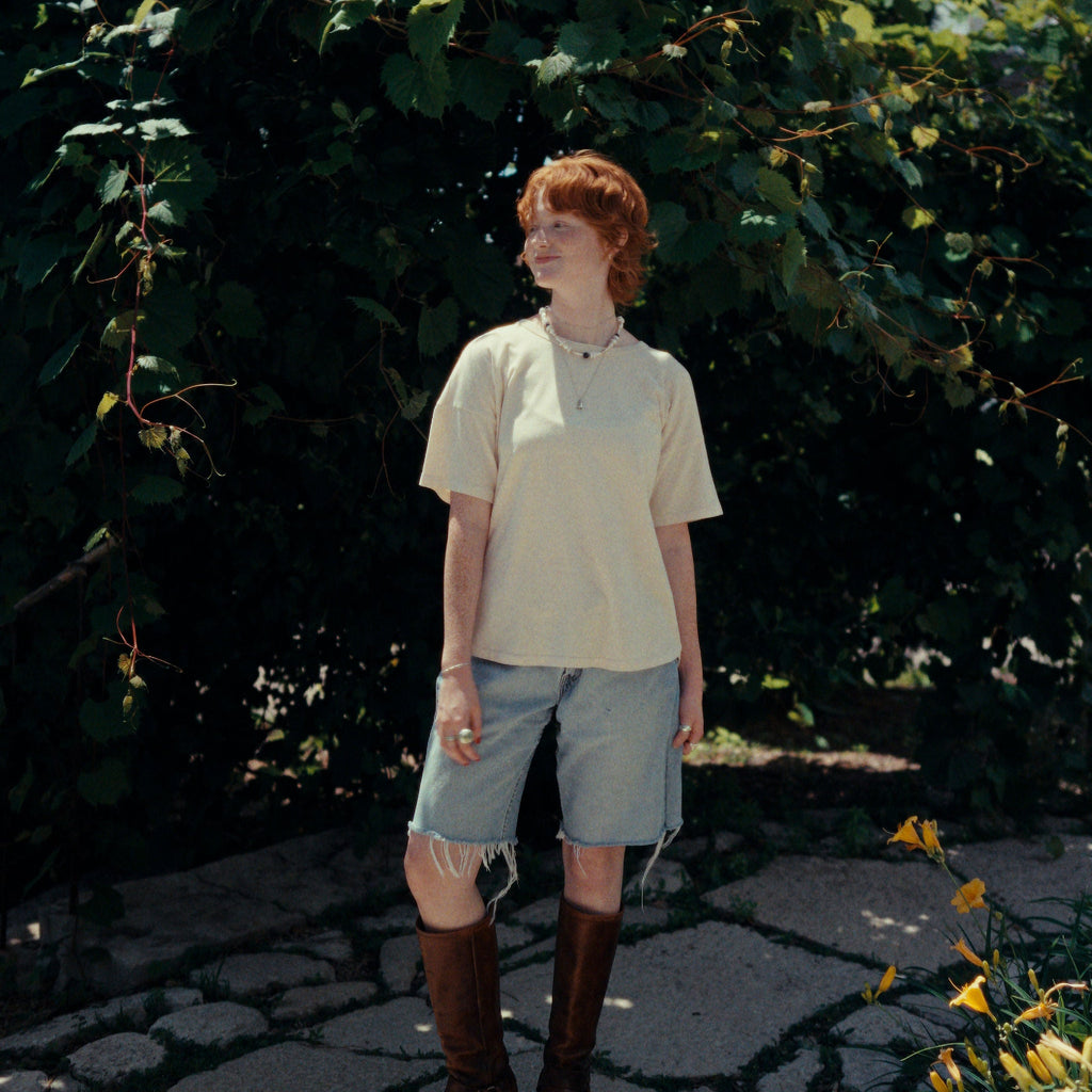 Off White Tee Shirt at Golden Rule Gallery