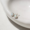 Sterling Silver Opal Earrings by Token Jewelry