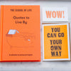Orange Set WOW! Tiny Card Art Card and Quotes Book at Golden Rule Gallery