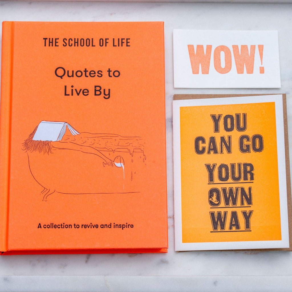 Orange Set WOW! Tiny Card Art Card and Quotes Book at Golden Rule Gallery