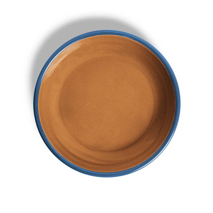 Crow Canyon x The Get OutOrange and Blue Colored Enamel Cereal Bowl