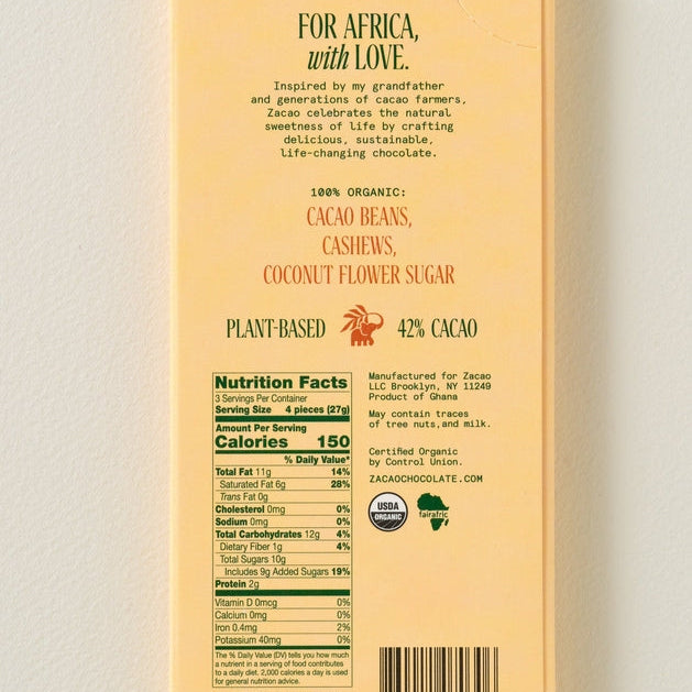 Organic Chocolate Made By Zacao Chocolate at Golden Rule Gallery