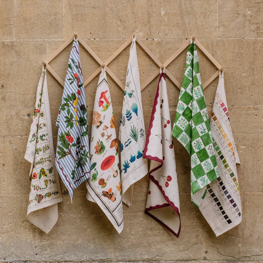 Pretty Printed Organic Cotton Tea Towel