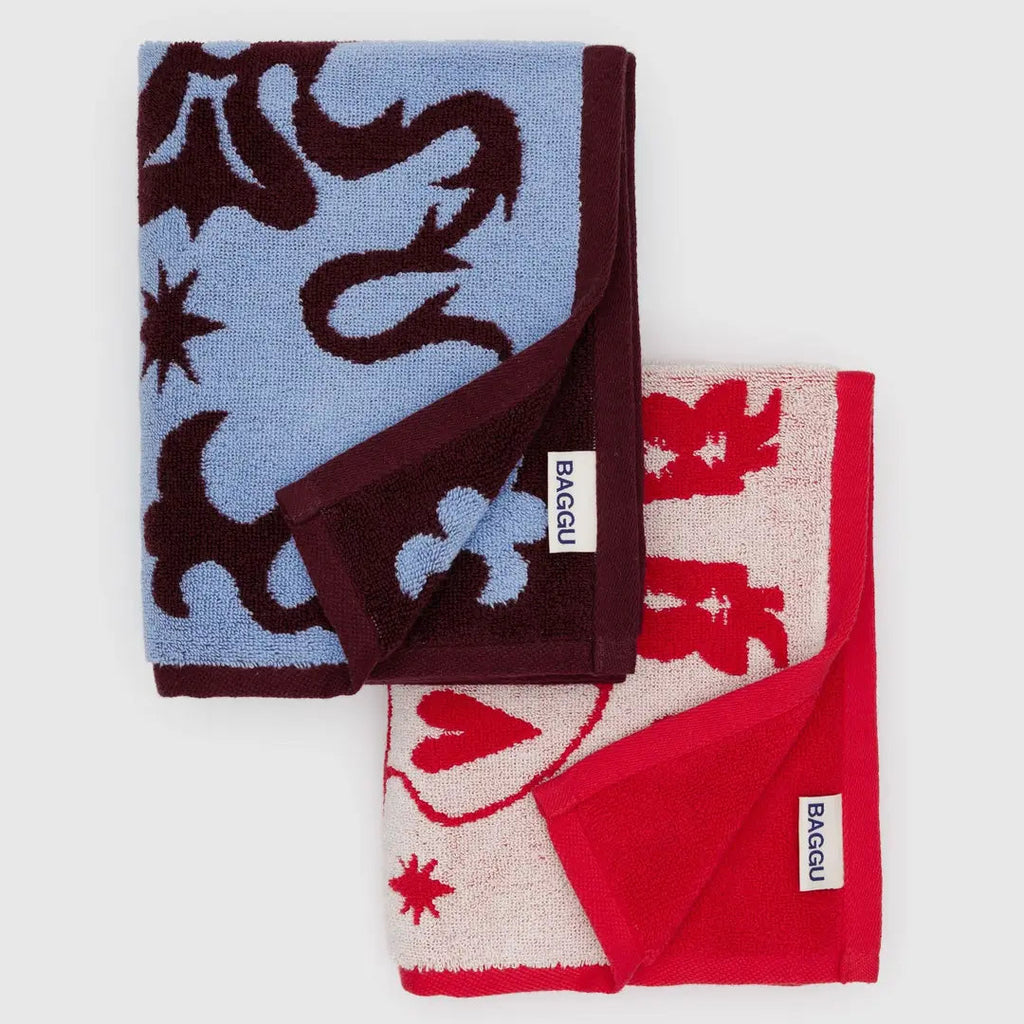 Organic Terrycloth Western Hand Towels by Baggu at Golden Rule Gallery in Excelsior