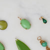 Oval Vintage Green Jewelry Charm