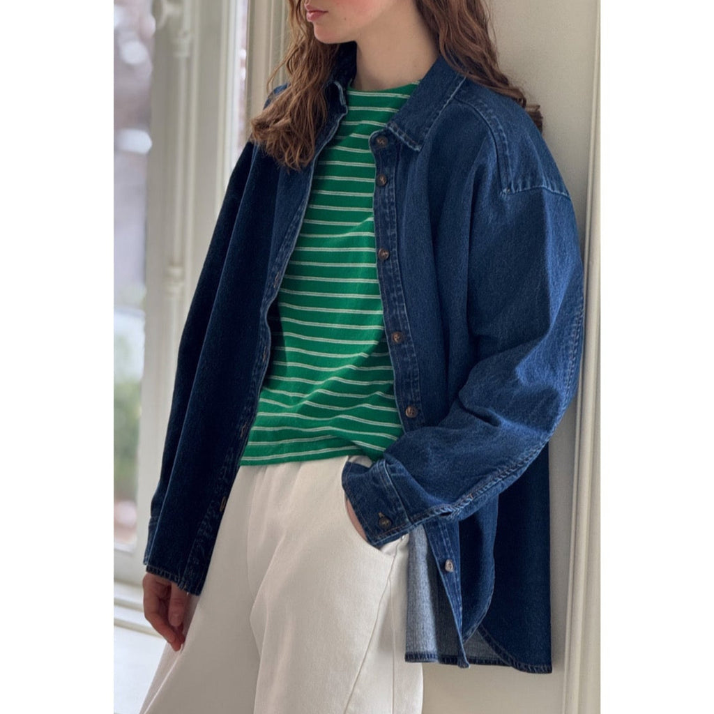 Owen Heavy Dark Denim Shirt at Golden Rule Gallery