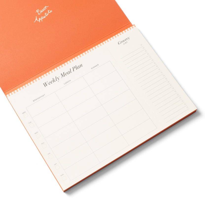 Weekly Meal Plan Grocery List Notebook