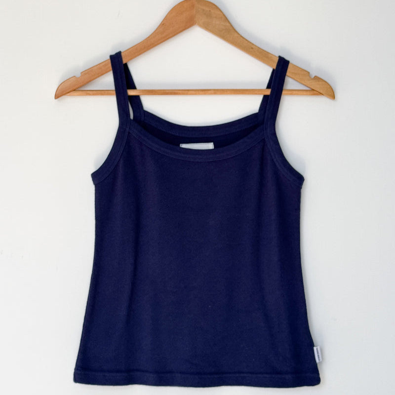 Cami Pointelle Tank Top In Navy Blue Available at Golden Rule Gallery in Excelsior, Minnesota