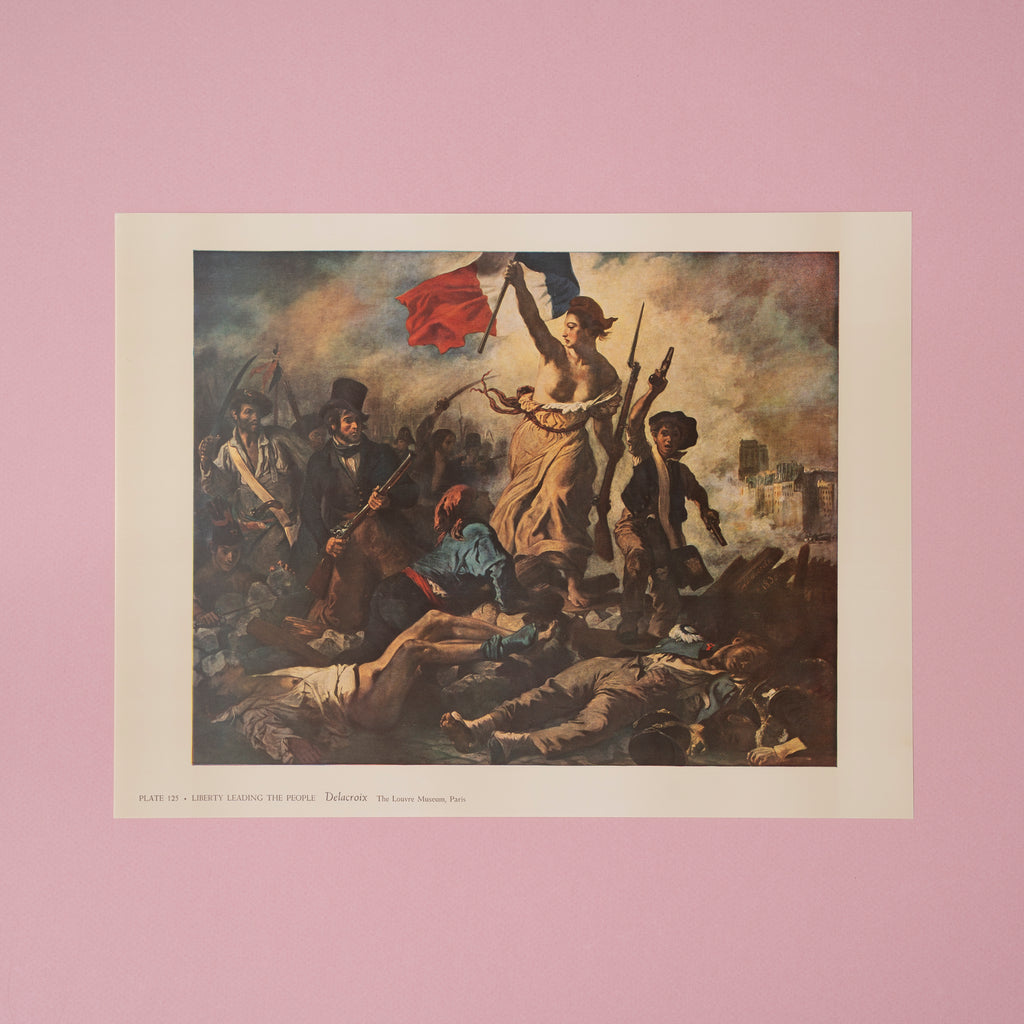 Vintage 1959 Delacroix “Liberty Leading the People” Art Print