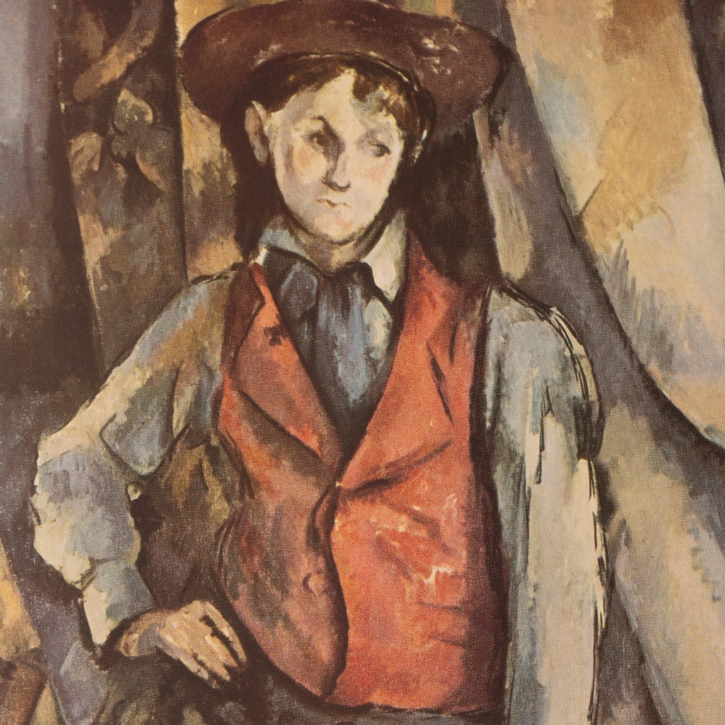 Cézanne Boy with Red Vest Vintage Art Print at Golden Rule Gallery