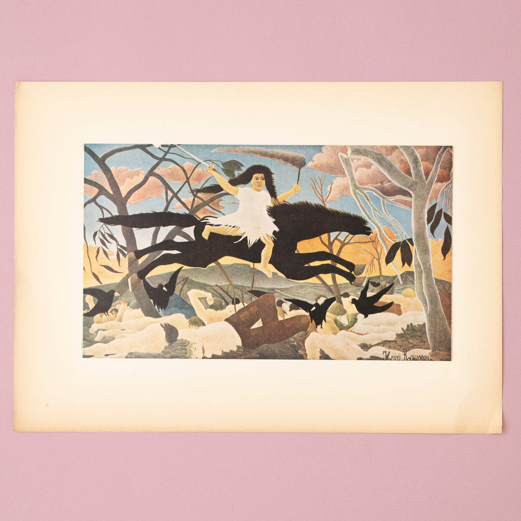 Rare Vintage Rousseau War Art Print