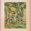 Vintage 1950s Cézanne "Big Trees at Le Jas De Bouffan" Swiss Art Print | Landscape | Golden Rule Gallery
