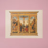 Vintage 1958 Perugino "Crucifixion with Saints" Christian Iconography Art Print