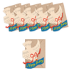 Set of birthday cards with doves and 'Happy Birthday' banners on a white background
