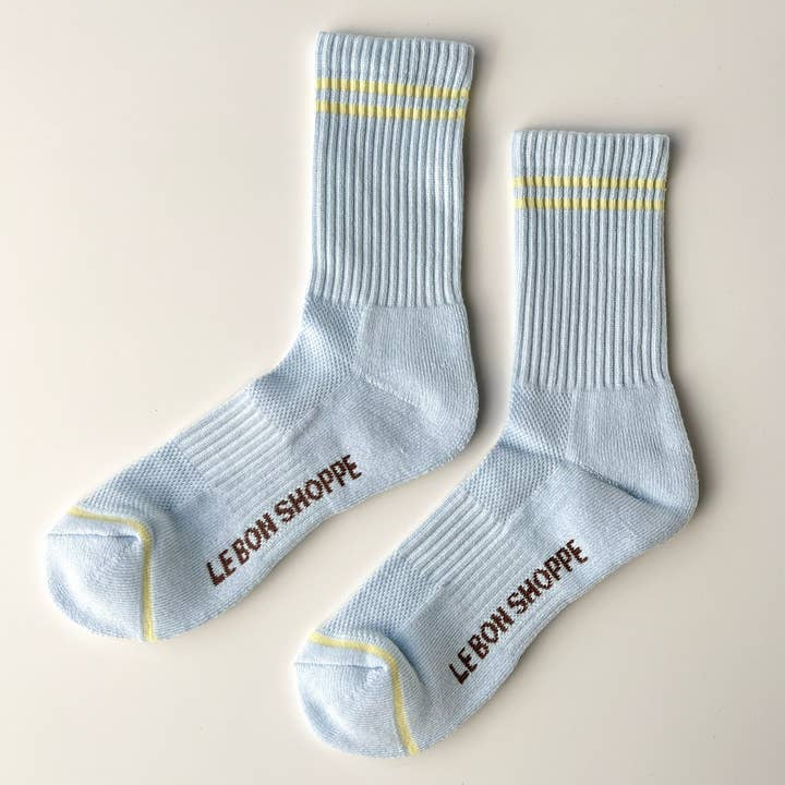 Pastel Sky Boyfriend Cotton Socks