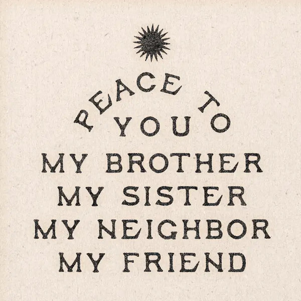 Peace To You My Brother Art Print
