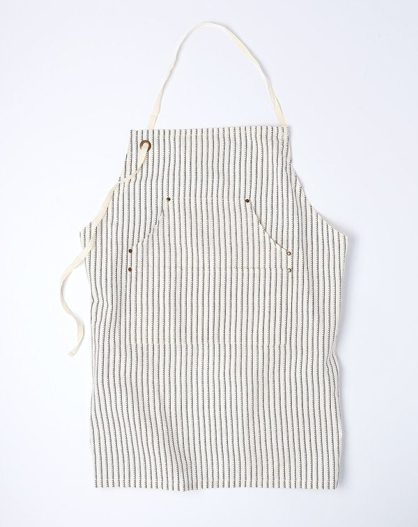 Sir Madam Dotted Pinstripe Apron for Kids
