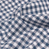 Blue Gingham Cotton Pillow Case