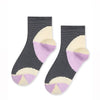 Ping Pong Sporty Short Crew Socks in Violet Hansel from Basel at Golden Rule Gallery