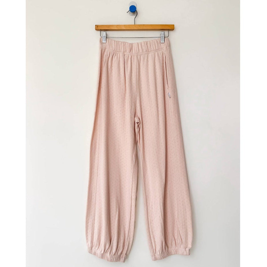 Pointelle Balloon Pants in Baby Pink at Golden Rule Gallery in Excelsior, MN