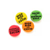 Political Opinion Social Alert Pinback Button at Golden Rule Gallery in Excelsior