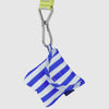 Puffy Earbud Case by Baggu with Blue White Stripes at Golden Rule Gallery