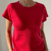 Pointelle Babe Tee in Red by Le Bon Shoppe