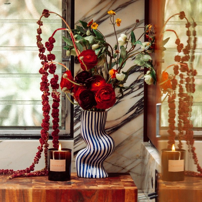 Floral Scented Natural Candle by Roen