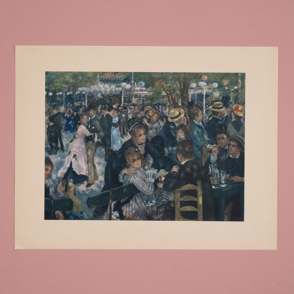 Rare Vintage 1947 Renoir “Moulin de la Galette” French Offset Lithograph