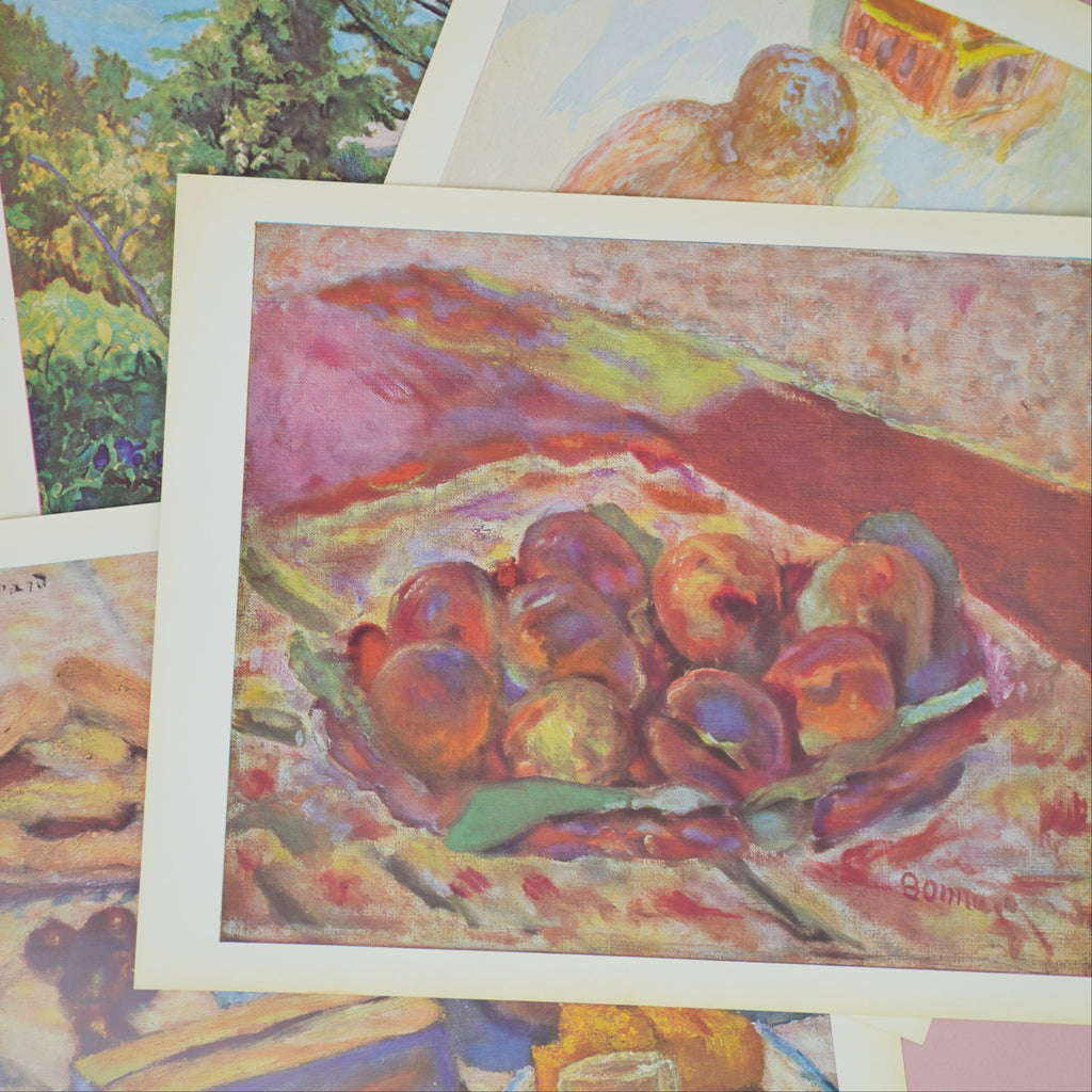 Rare Vintage 1950s Bonnard “Peaches” Still Life Swiss Art Print