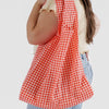 Red Checker Gingham Reusable Large Baggu Tote Bag at Golden Rule Gallery
