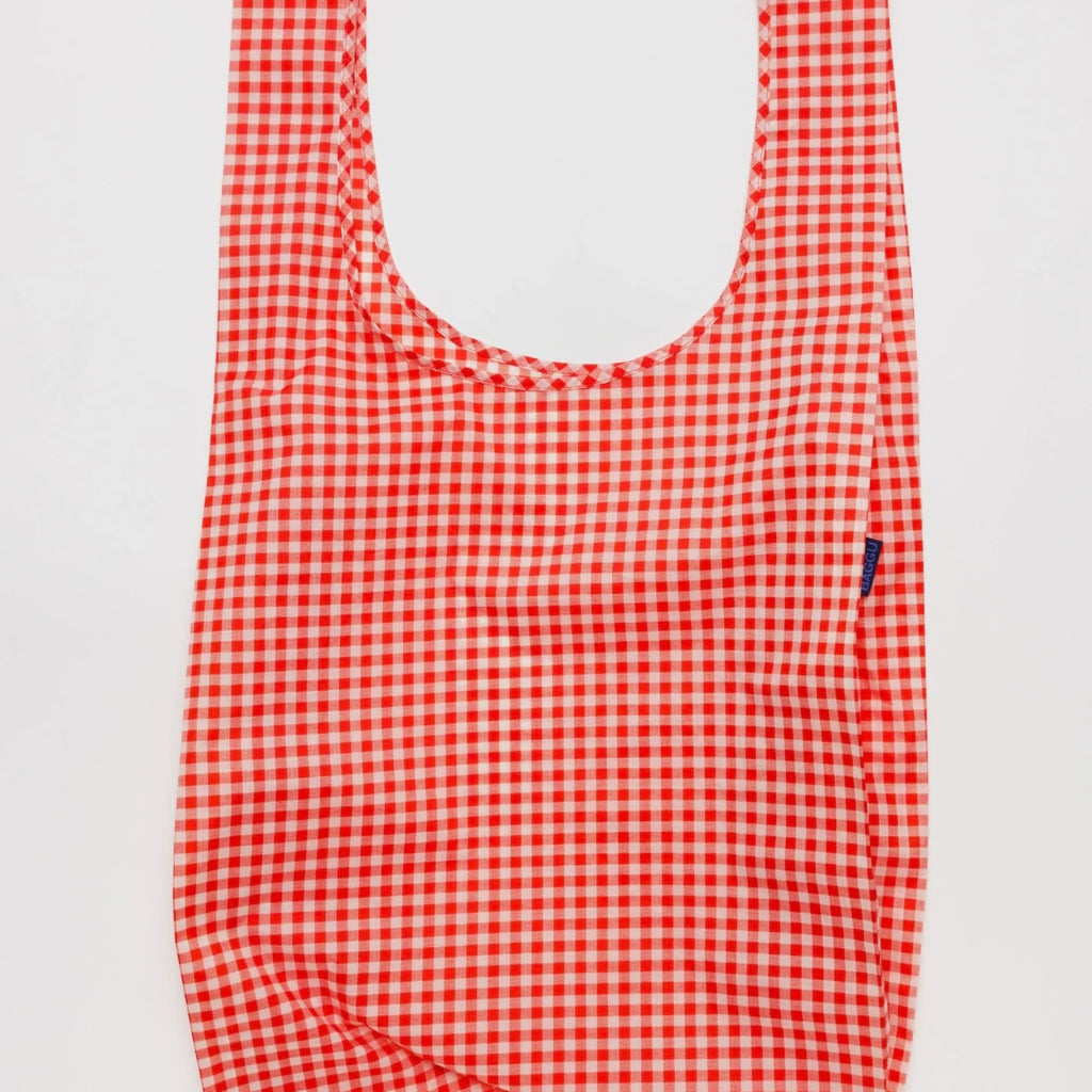 Red Checker Print Big Reusable Bag at Golden Rule Gallery